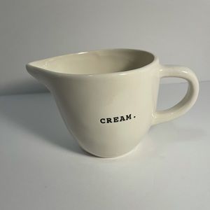 Rae Dunn Cream. Typewriter style creamer.